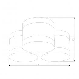 Потолочная люстра TK Lighting 851 Tago Black  - 2 купить